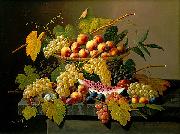 Severin Roesen Still Life with a Basket of Fruit Spain oil painting artist